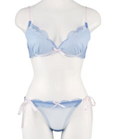 San-ai Resort（三愛水着楽園） シアードットチュール　ブラジャー＆ショーツセット【northerly】