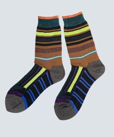 COQ HORIZON ラメボーダーソックス