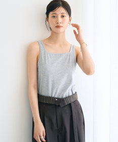 YECCA VECCA 2wayスクエアリブタンクトップ