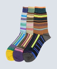 COQ HORIZON ラメボーダーソックス