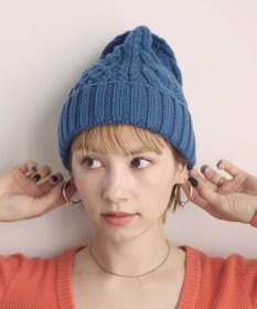 石田製帽 〈新色追加！〉カシミヤニット アラン編みワッチN ニット帽