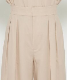 uncrave 【手洗い可】シャンブレー タック パンツ（uncrave WHITE）