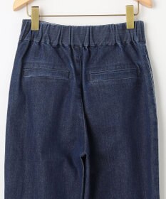 組曲 ライトデニム テーパードクロップドパンツ