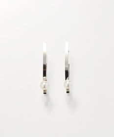 Phoebe <オンワード限定セット>【金属アレルギー対応】ワントップパールネックレス×クロスラインパールピアス/サージカルステンレス