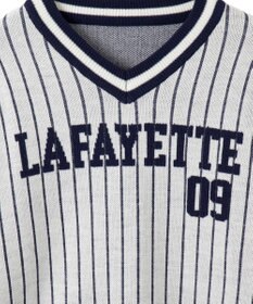 WEGO ベースボールグラフィックプルオーバーニット