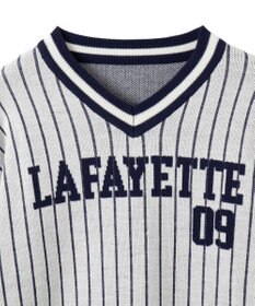 WEGO ベースボールグラフィックプルオーバーニット