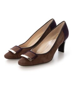 Riz raffinee <Riz raffinee>スクエアトゥメタルバックルパンプス