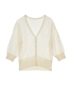 earth music&ecology 花柄シアーカーディガン