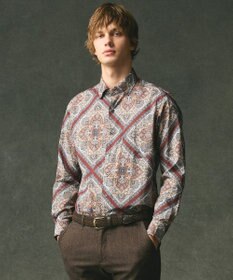 JOSEPH ABBOUD 【キングサイズ・英国リバティ社・纏うアート・柄で魅せる】リバティプリント シャツ　25AW