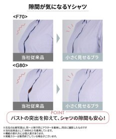 WACOAL 【小さく見せるブラ】 レーシィ ブラジャー 着やせ効果 コンパクトにメイク バストの突出をおさえる 背中の段差を軽減 大きいサイズ レディース BRB453 /ワコール