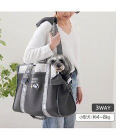 PET PARADISE スヌーピー メッシュトート キャリーバック 《グレー》 Ｍ 小型犬