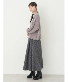 earth music&ecology チェックフレアスカート