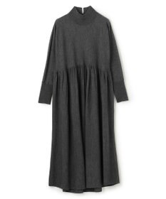 UNFILO ハイネックギャザーワンピース