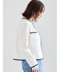 Te chichi ライトツイードバイカラージャケット《2026 spring catalog item》