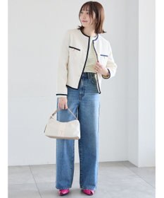 Te chichi ライトツイードバイカラージャケット《2026 spring catalog item》