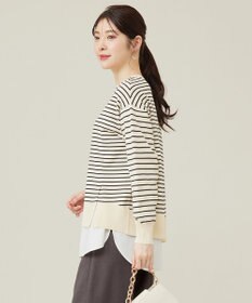 ANY SIS 【洗える】サイドスリット ニット