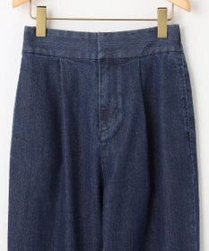 組曲 ライトデニム テーパードクロップドパンツ