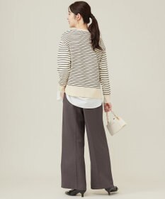 ANY SIS 【洗える】サイドスリット ニット