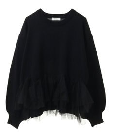 earth music&ecology チュールヘムニットプルオーバー