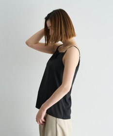 YECCA VECCA ボートネックサテンキャミ