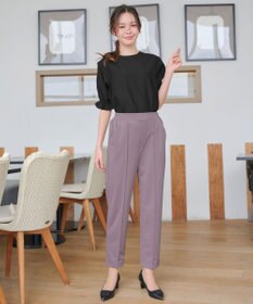 Tiaclasse 【洗える】シアーシャーリング2WAYブラウス