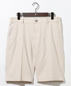 JOSEPH ABBOUD 【ウエストも伸びる/清涼/ストレッチ】ストレッチリネンシャンブレーショートパンツ