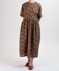 muuc 【手刺繍のような刺繍が美しい】ハイドランジア ドレス