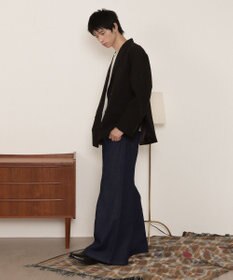 WEGO センタータックバギーフレアデニム