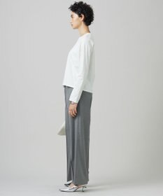 ICB 【洗える】シンプルジャージー クロップドTシャツ