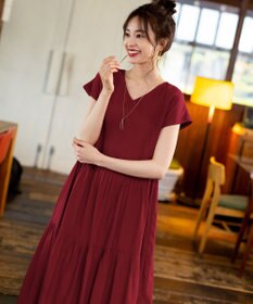 Tiaclasse 【日本製】大人上品なフラットカーブバーネックレス