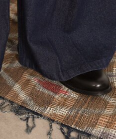 WEGO センタータックバギーフレアデニム