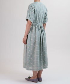 muuc 【手刺繍のような刺繍が美しい】ハイドランジア ドレス