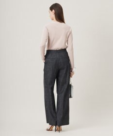 ICB 【洗える】 シンセティックフルニードル Vネックプルオーバー