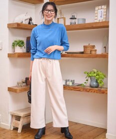 WEGO 【WEB限定/25年秋冬新作/ウエストゴム】裏ベロアワイドイージーパンツ