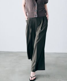 uncrave ドライタッチトロ ワイドトラウザー