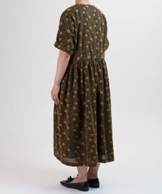 muuc 【手刺繍のような刺繍が美しい】ハイドランジア ドレス