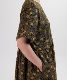 muuc 【手刺繍のような刺繍が美しい】ハイドランジア ドレス