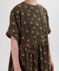 muuc 【手刺繍のような刺繍が美しい】ハイドランジア ドレス