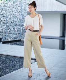 Tiaclasse 【洗える】シフォンフレアスリーブブラウス