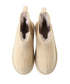 Green Parks ＲＵＰＩＳ．サイドゴア厚底ムートンブーツ