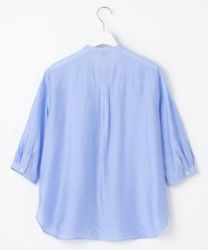 J.PRESS LADIES S 【WEB限定カラーあり・洗える】Sheer Vis リネン バンドカラー ブラウス
