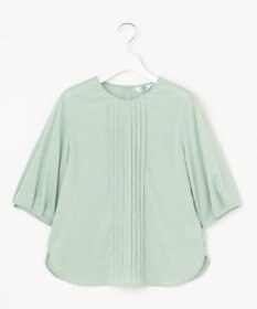 J.PRESS LADIES 【洗える】ラミーポプリン クルーネック ブラウス