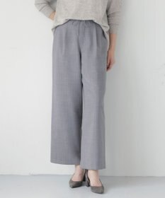 J.PRESS LADIES 【洗える】サイロウォッシャブル2wayストライプ ワイド パンツ