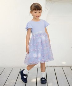 ANY KIDS 刺繍 チュール ワンピース