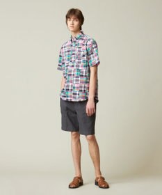 J.PRESS MEN パッチワーク プルオーバーシャツ