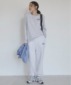 WEGO 【ANGIE VINTAGE】ワンポイント刺繍 裏毛 スウェットパンツ