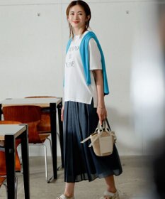 23区 【SLOW/一部店舗限定】MVSコットン  ロゴTシャツ