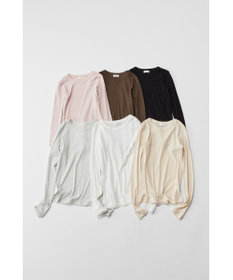 NAVE 【Nave・洗える】ガーゼフライス ロングスリーブ