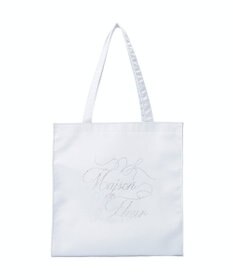 Maison de FLEUR サテンラインストーントートバッグ