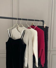 Feroux パール×ビジュー ニット